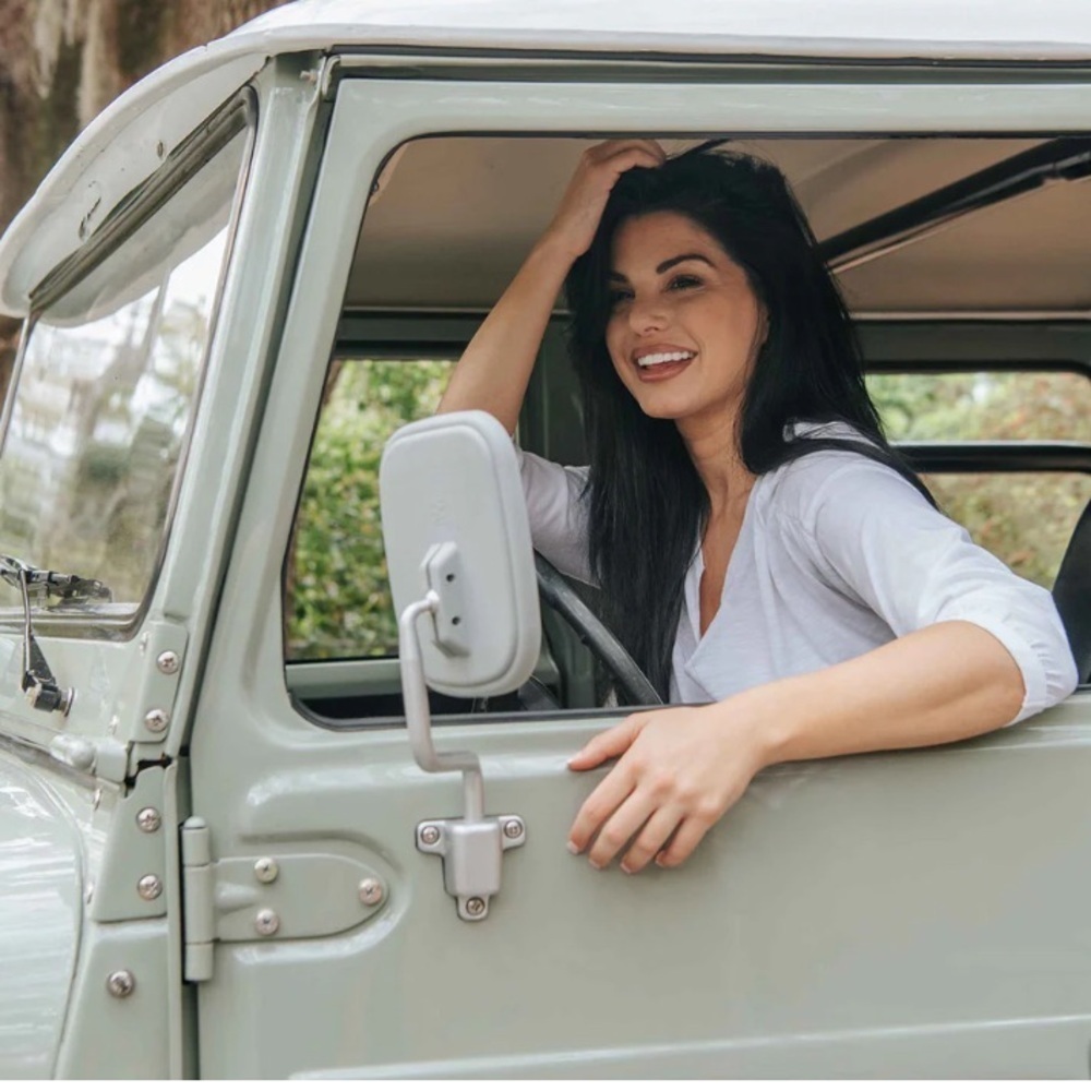 NWT MOUNTAIN KHAKIS Women’s Crop Knit 3/4 Sleeve Top in Ice